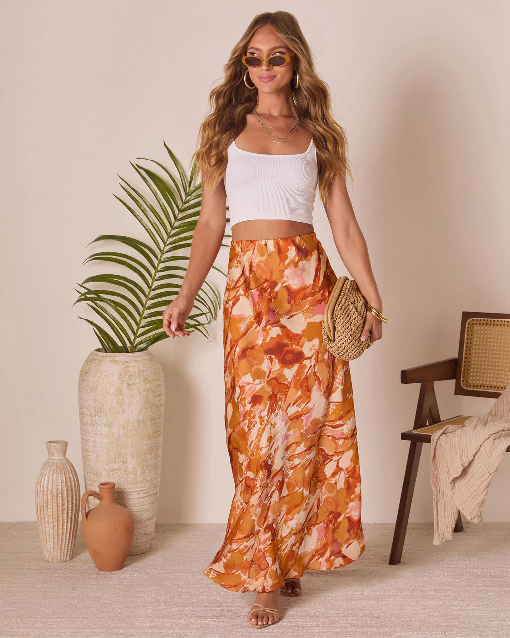Chasing Sunsets Abstract Maxi Skirt - Image 5