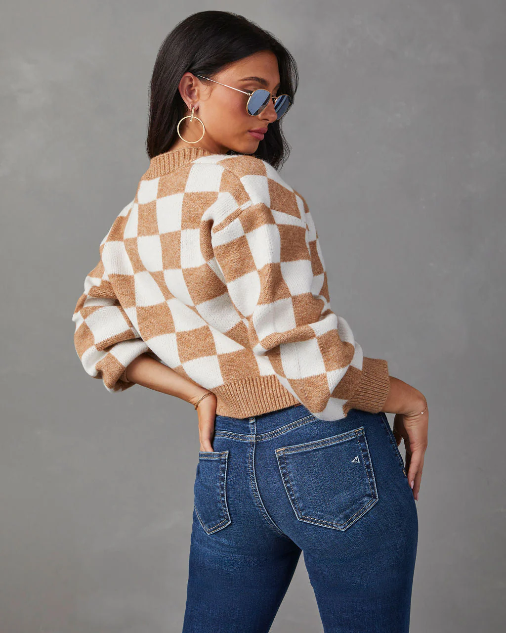 Checkmate Pocketed Knit Cardigan - Image 4