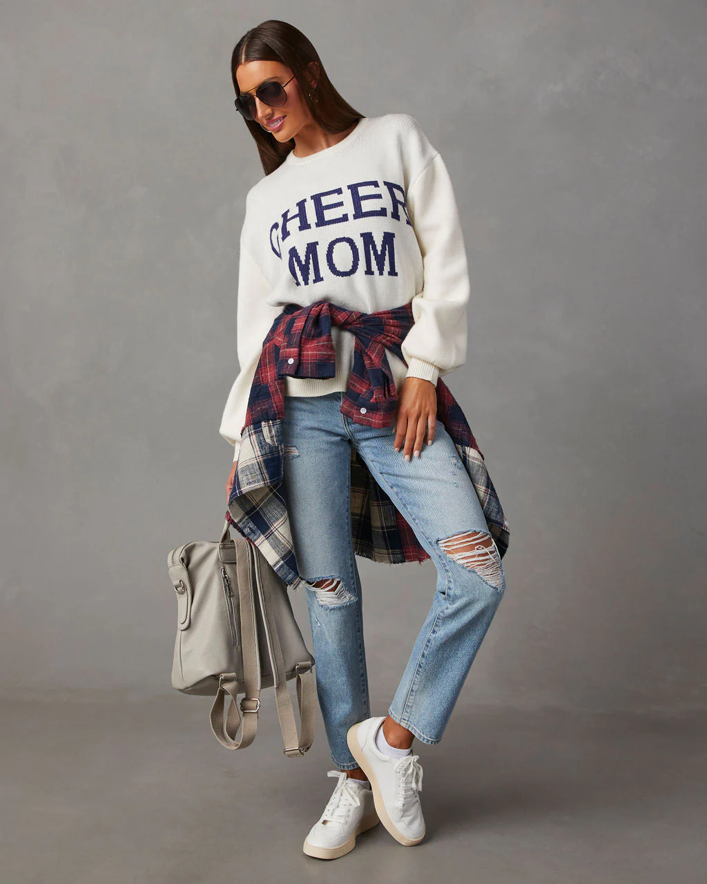 Cheer Mom Knit Pullover Sweater - Image 12