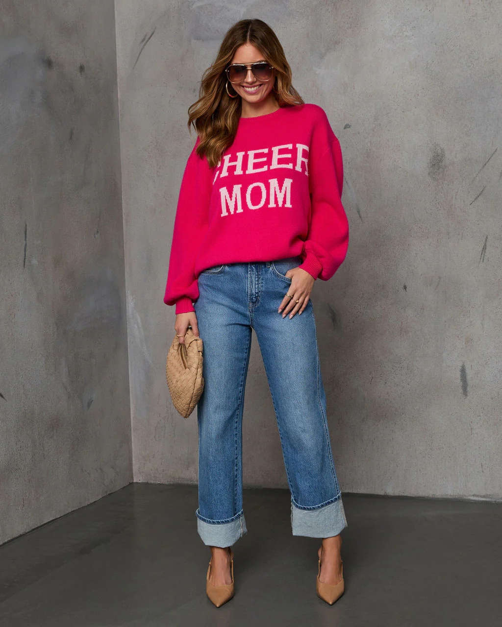 Cheer Mom Knit Pullover Sweater - Image 6