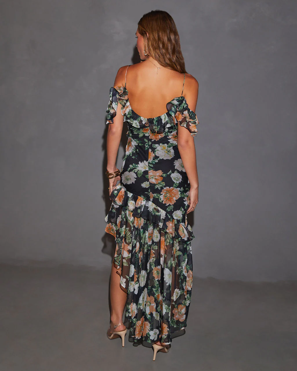 Chelsea Off The Shoulder Ruffle Maxi Dress - Image 16