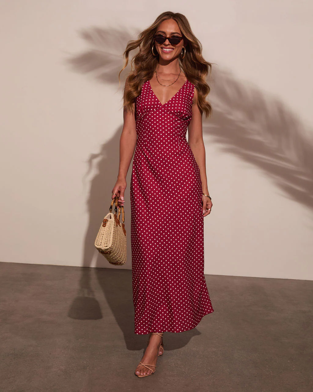 Cherry Moon Polka Dot Maxi Dress - Image 5