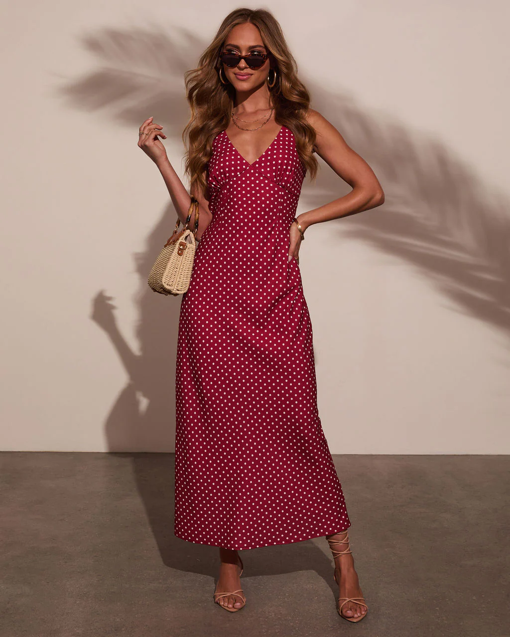 Cherry Moon Polka Dot Maxi Dress - Image 6