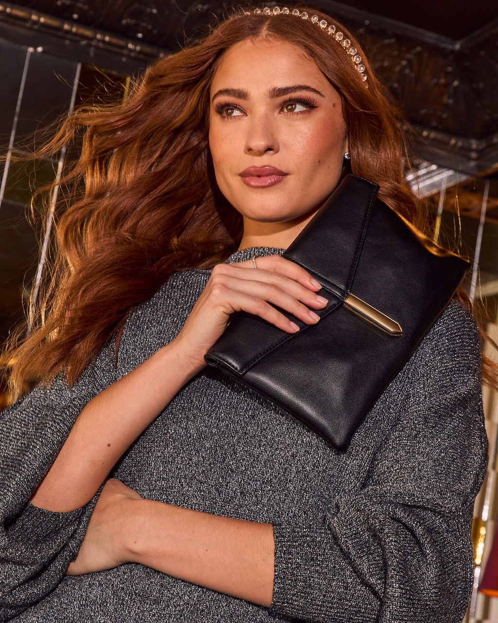 Cheswick Foldover Vegan Leather Clutch - Image 4