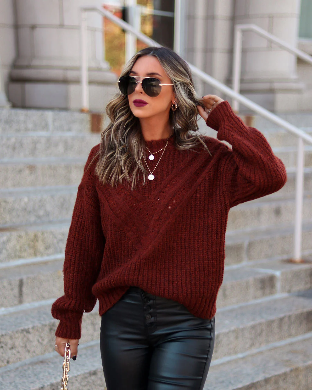 Chiara Knit Pullover Sweater - Image 2