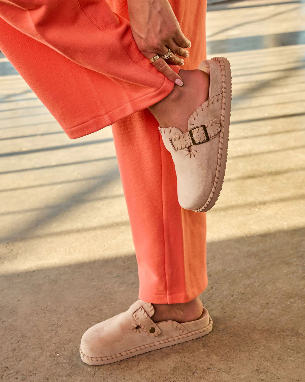 Chic Comfort Stitch Slip On Mules - Image 3