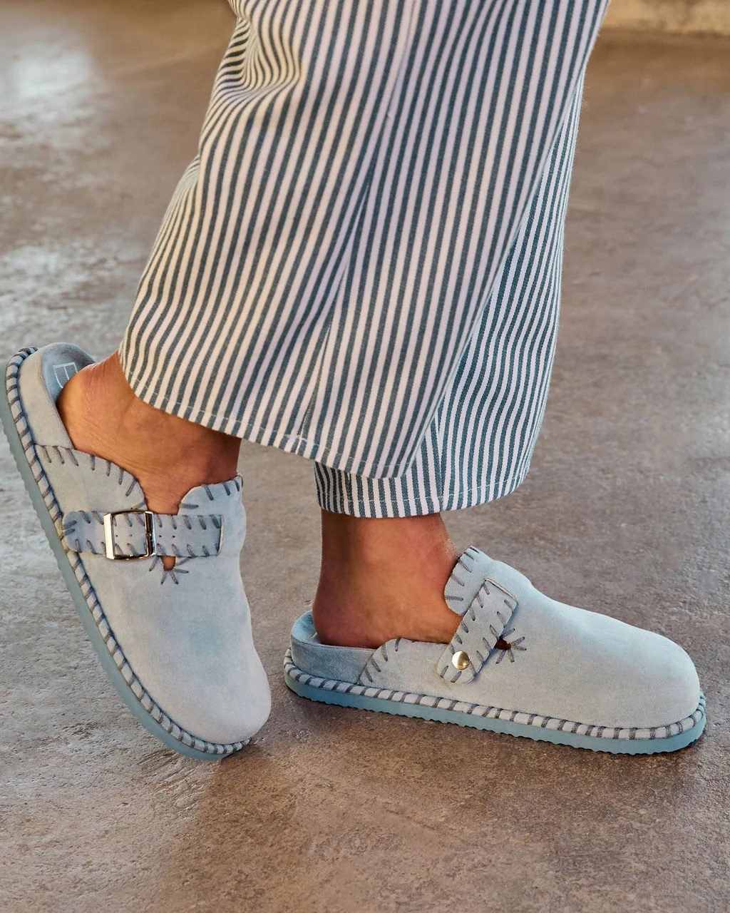 Chic Comfort Stitch Slip On Mules - Image 9