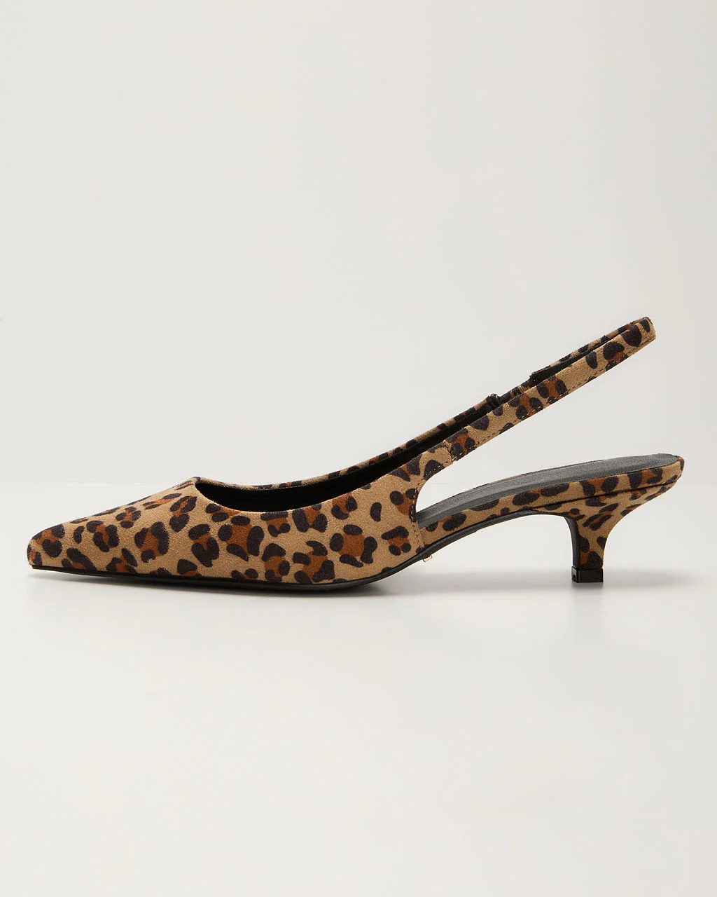 Chic Prowess Leopard Print Slingback Kitten Heels - Image 5