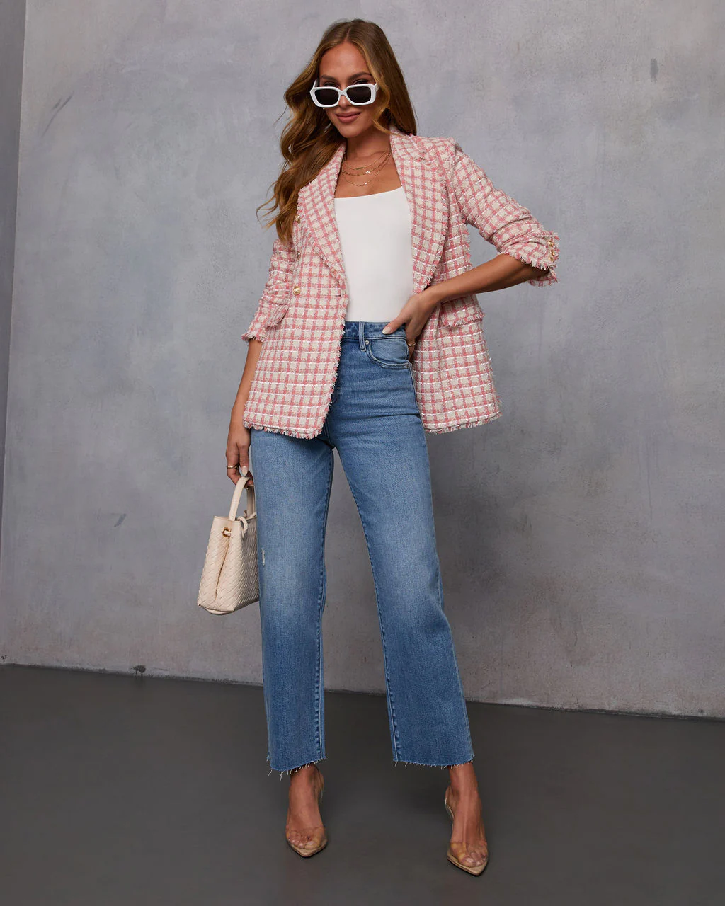 Darling Me Tweed Double Breasted Blazer - Image 8