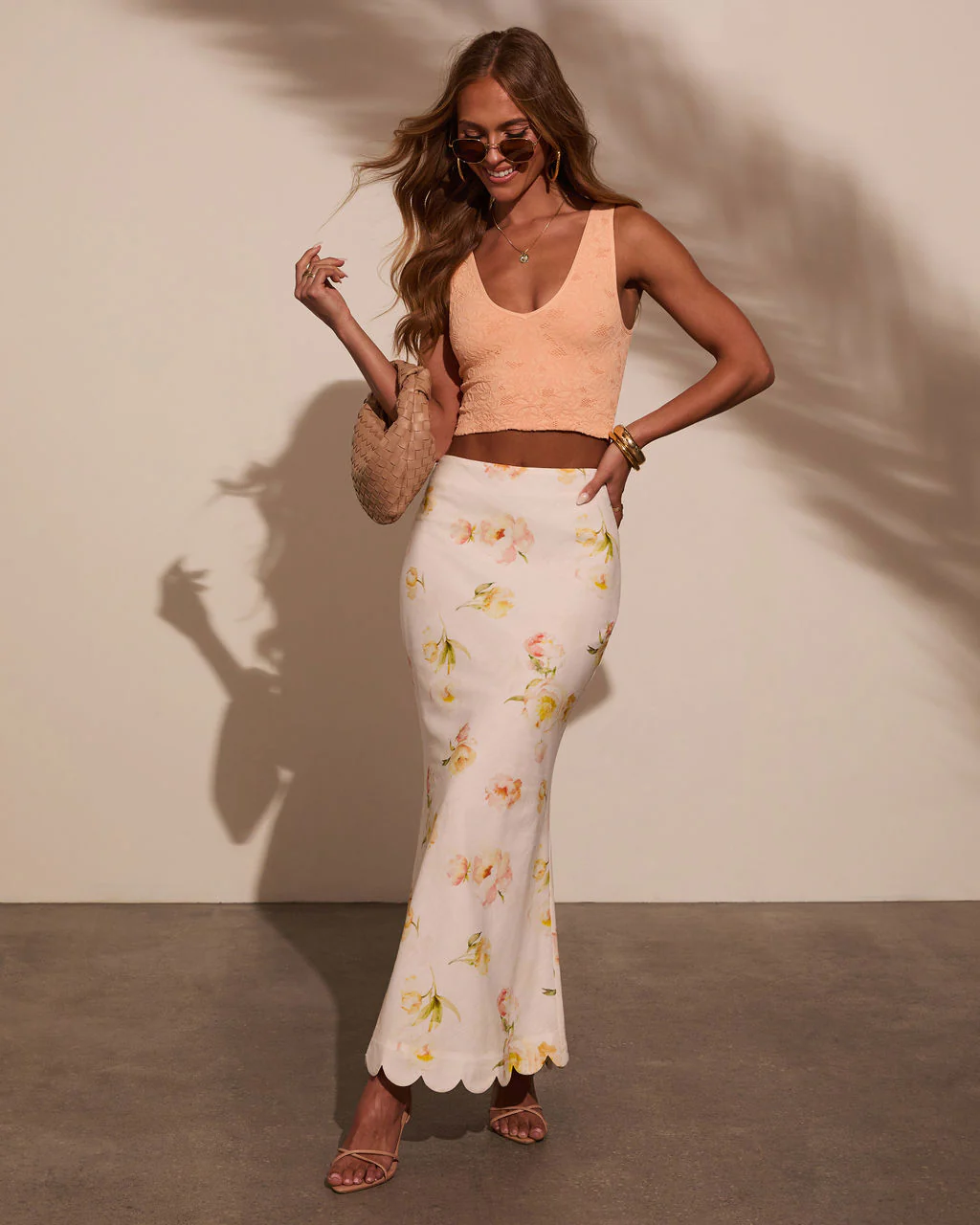 Chloe Lace Floral Crop Top - Image 10