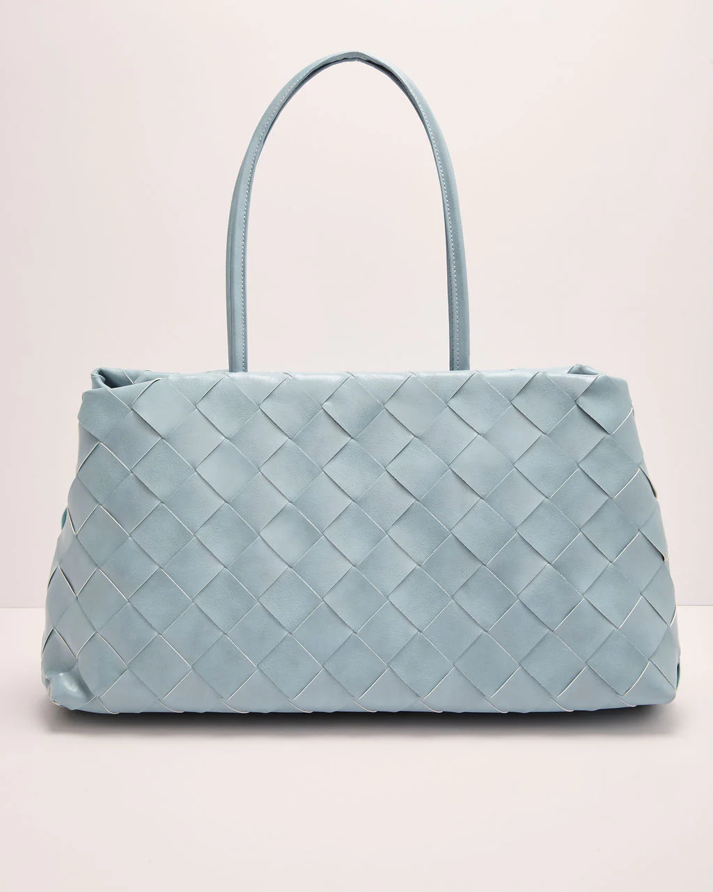 Christy Woven Vegan Leather Tote - Image 2