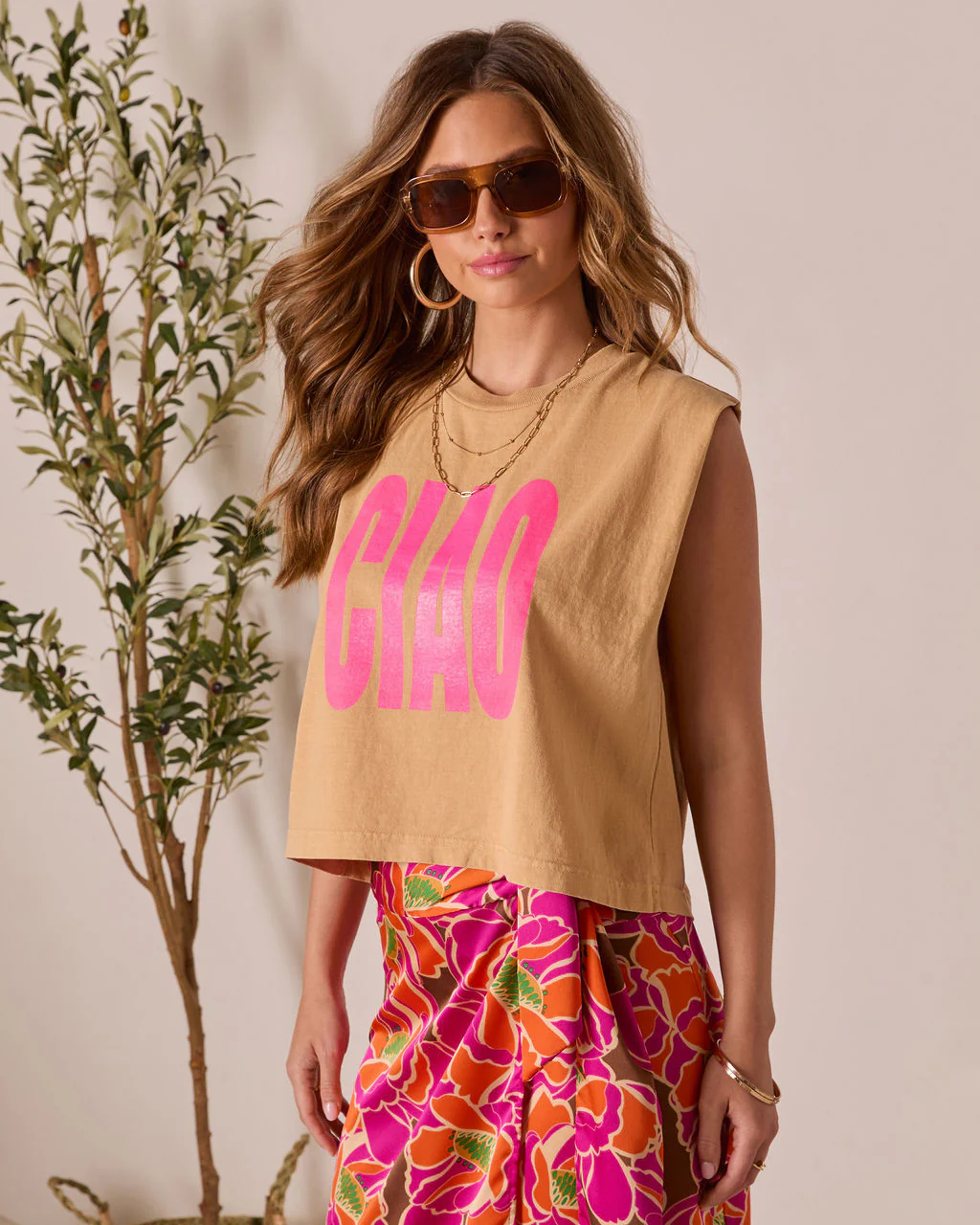Ciao Graphic Muscle Tee - Image 3