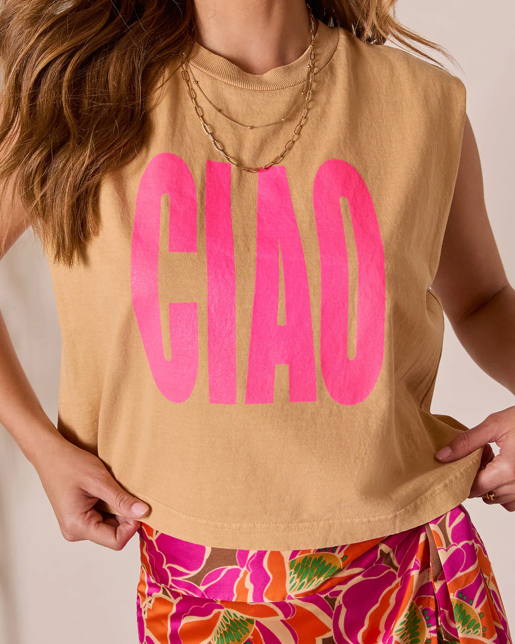 Ciao Graphic Muscle Tee - Image 6