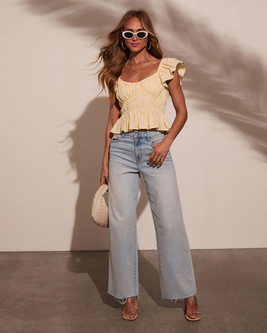Ciara Smocked Peplum Top - Image 2
