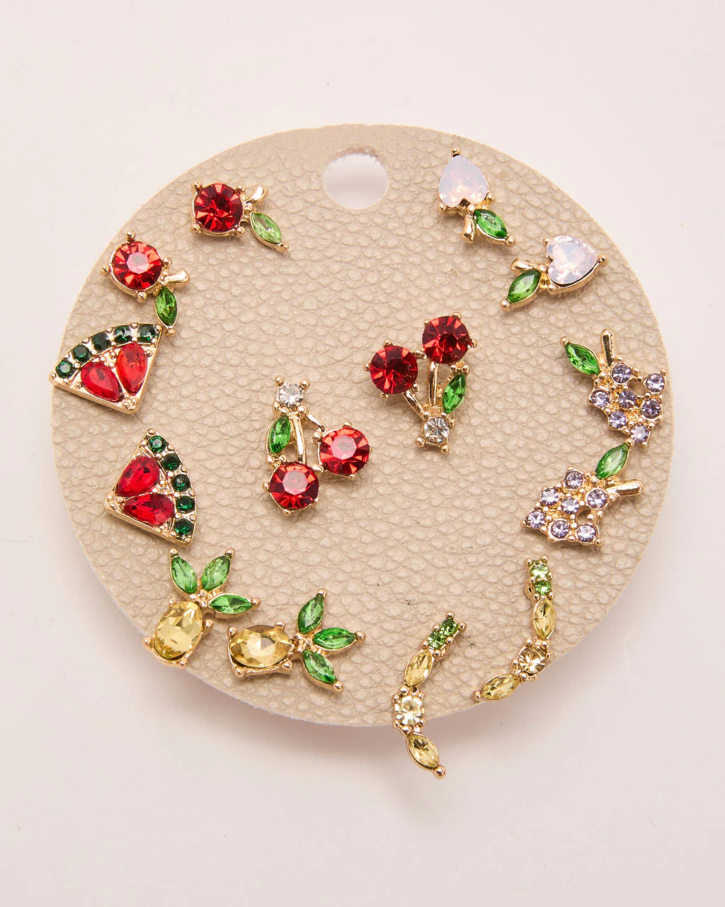 Citrus Glow Fruit Stud Earring Set