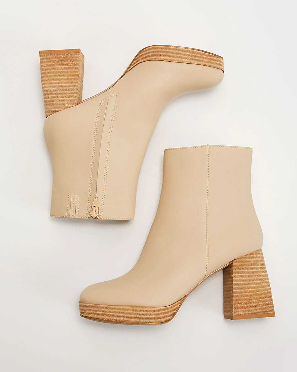City Strut Platform Faux Leather Booties - Image 2