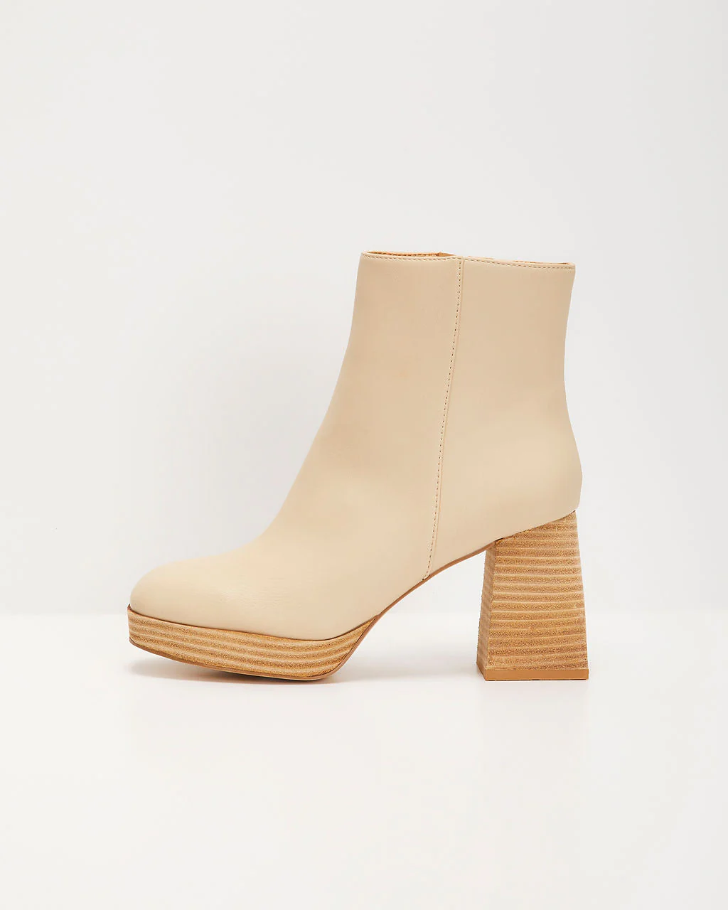 City Strut Platform Faux Leather Booties - Image 4
