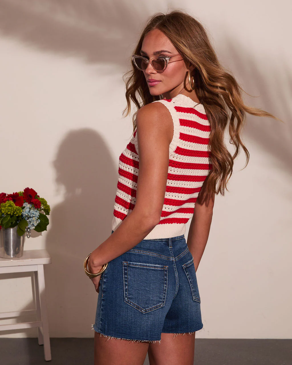 Classic Coast Striped Knit Tank Top - Image 4