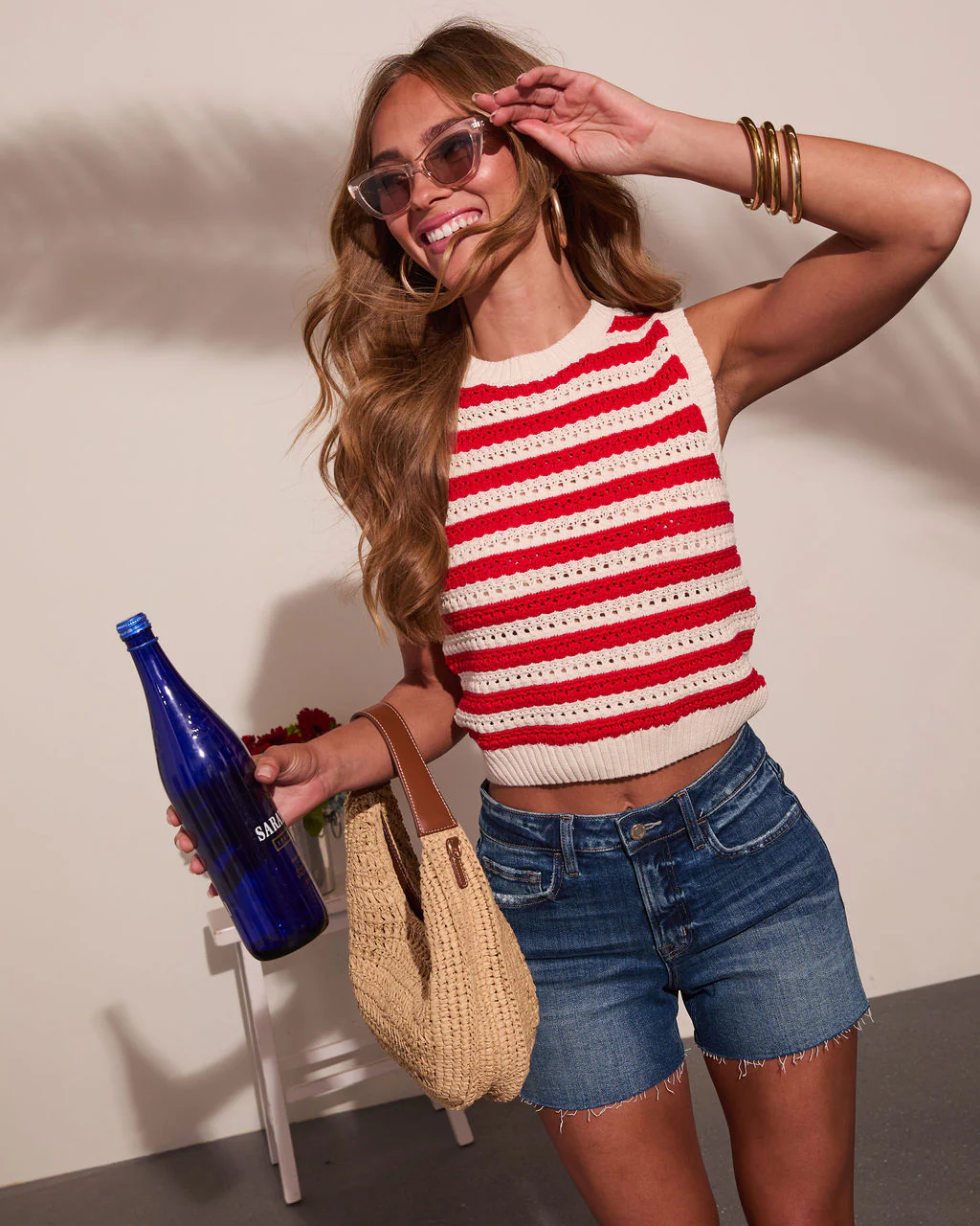 Classic Coast Striped Knit Tank Top - Image 5