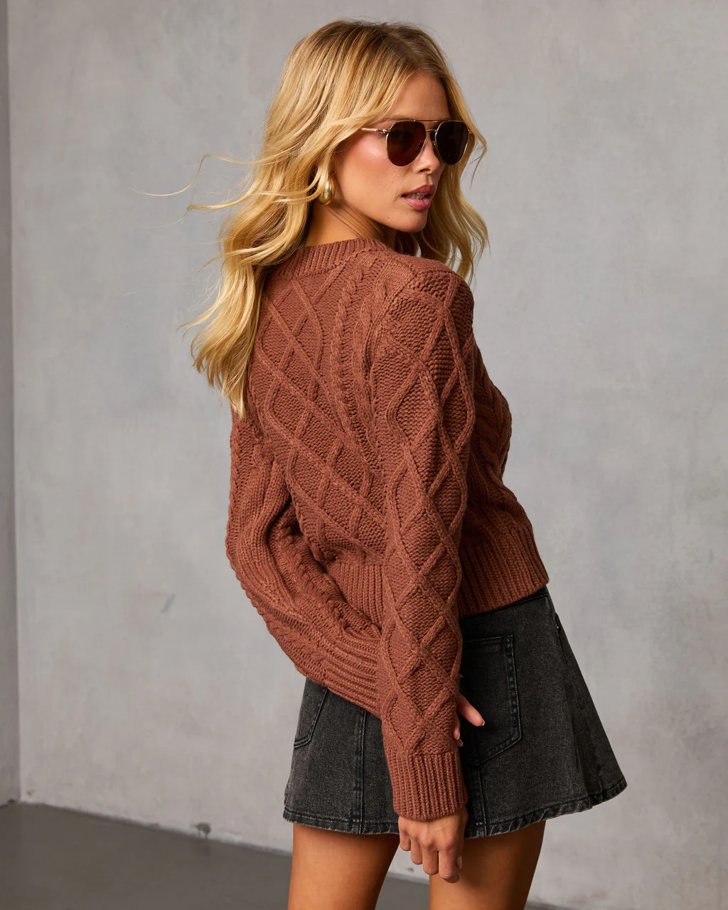 Claudete Cable Knit Sweater - Image 4