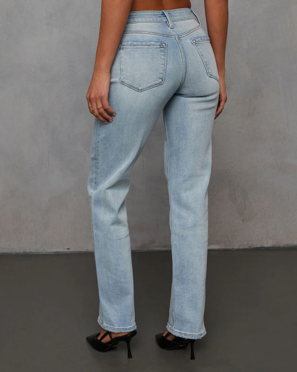 Clean Slate Super Stretch High Rise Straight Leg Jeans - Image 4