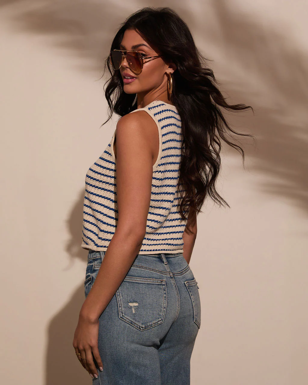 Clementine Striped Sweater Vest - Image 4