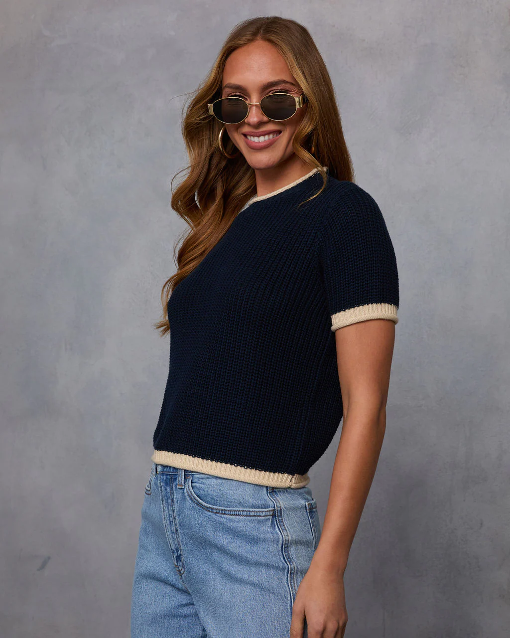 Clocking In Short Sleeve Sweater - Image 3