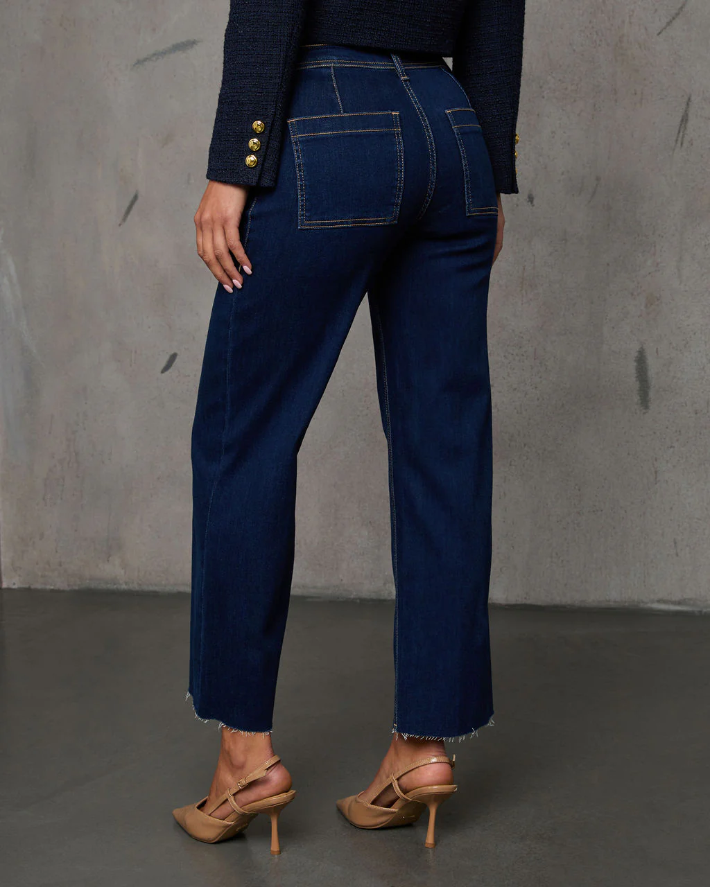 Close Encounter Super Stretch High Rise Wide Leg Denim - Image 4
