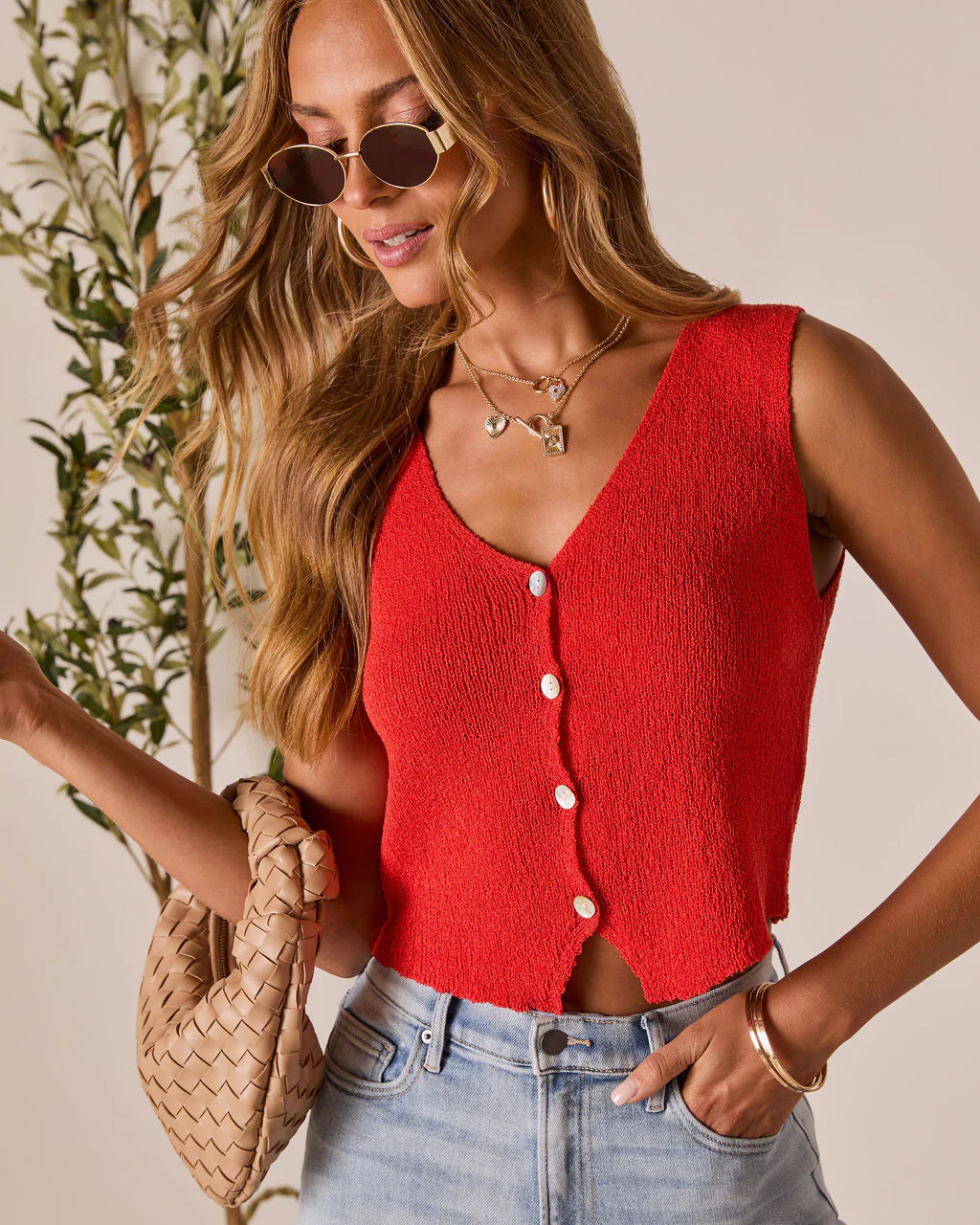 Close to Me Knit Vest Top - Image 6