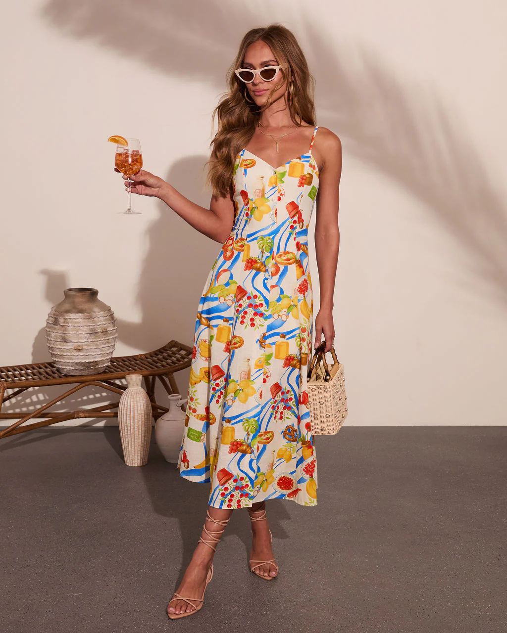 Coastal Cravings Novelty Print Midi Dress - Image 5