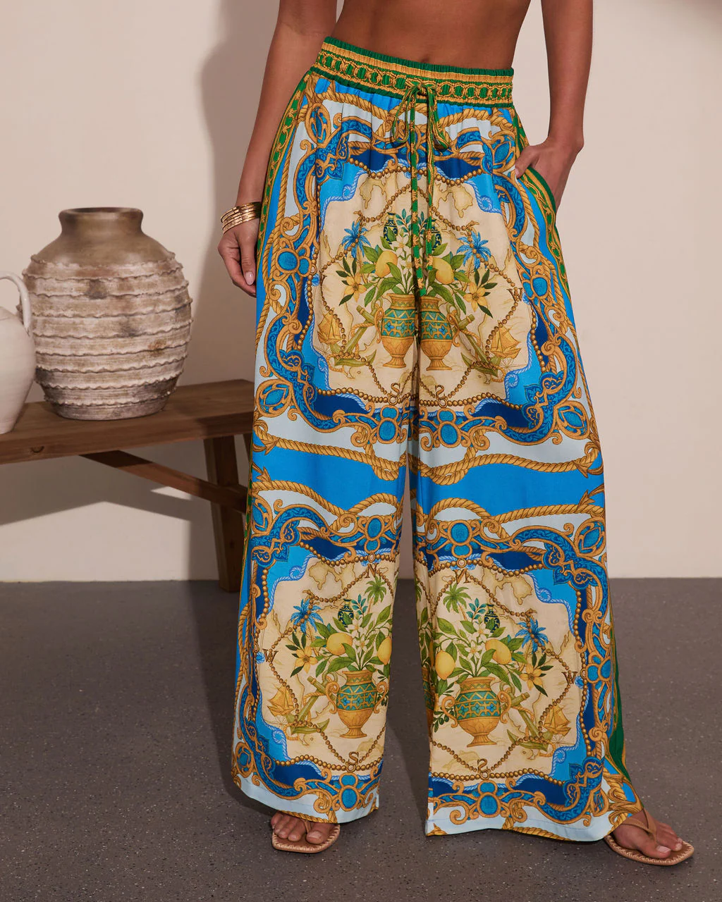 Coastal Dreamer Novelty Wide Leg Pants - Image 2
