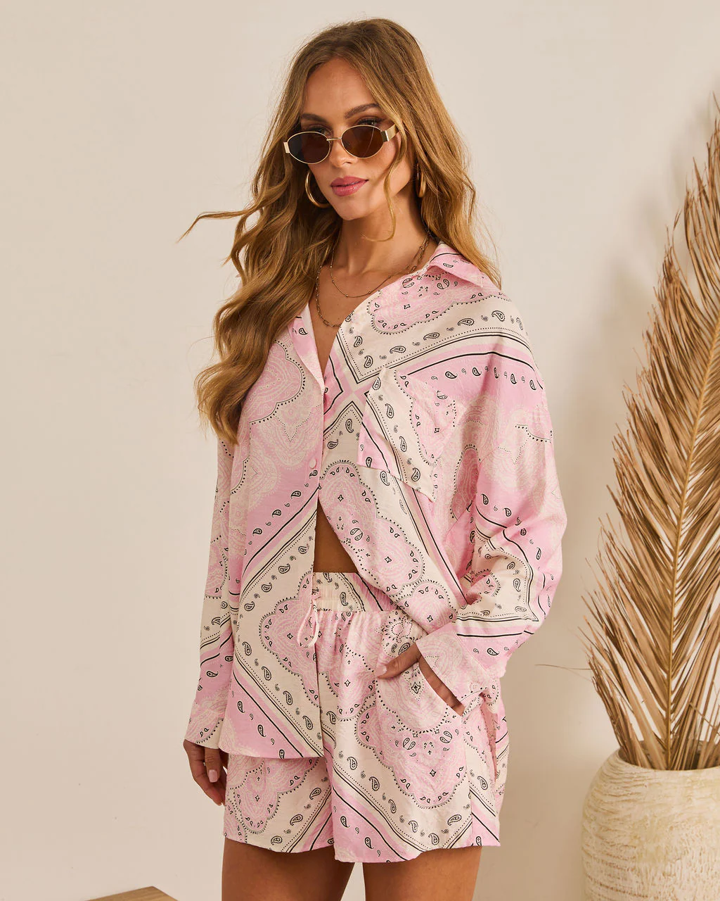 Coastal Escape Paisley Button Down Top - Image 3