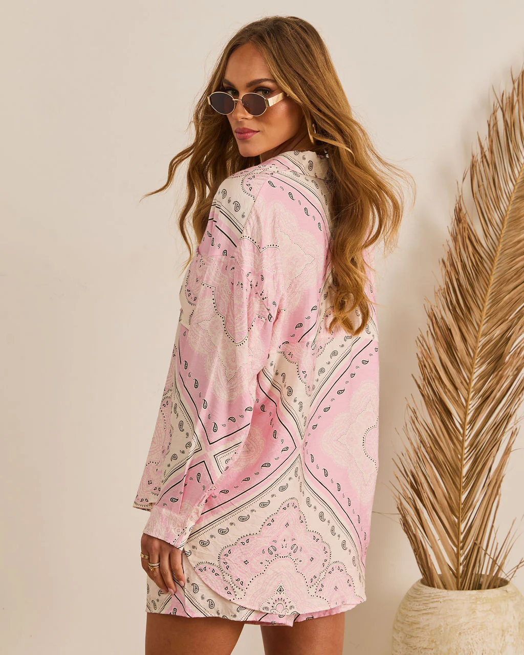 Coastal Escape Paisley Button Down Top - Image 4