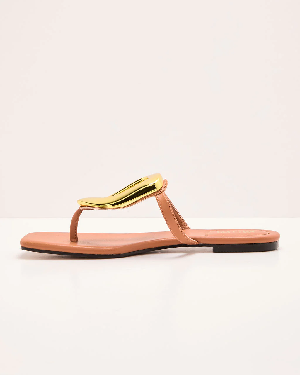 Coasted Aura Metal Hardware Flat Sandal - Image 4