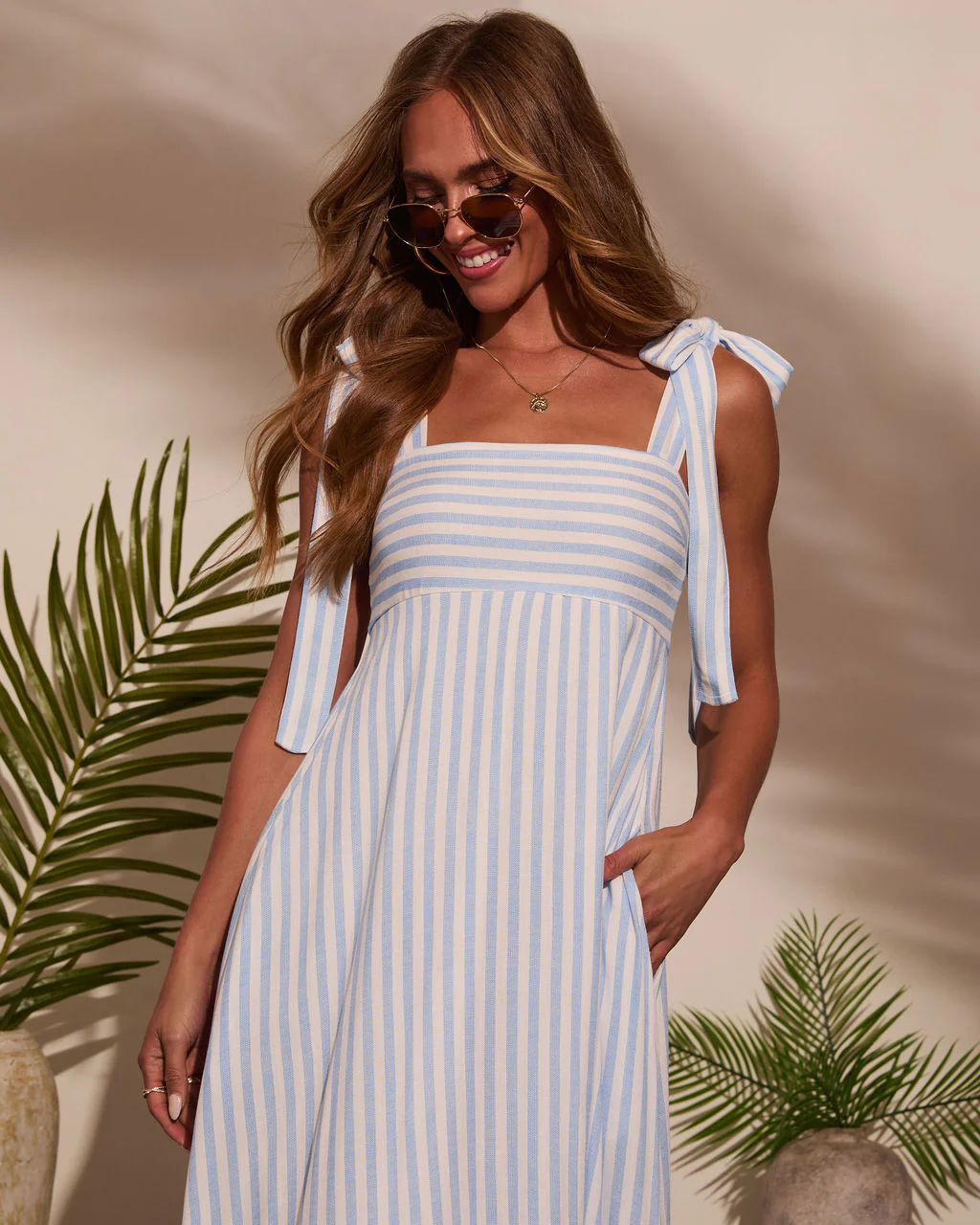 Colene Striped Maxi Dress - Image 2
