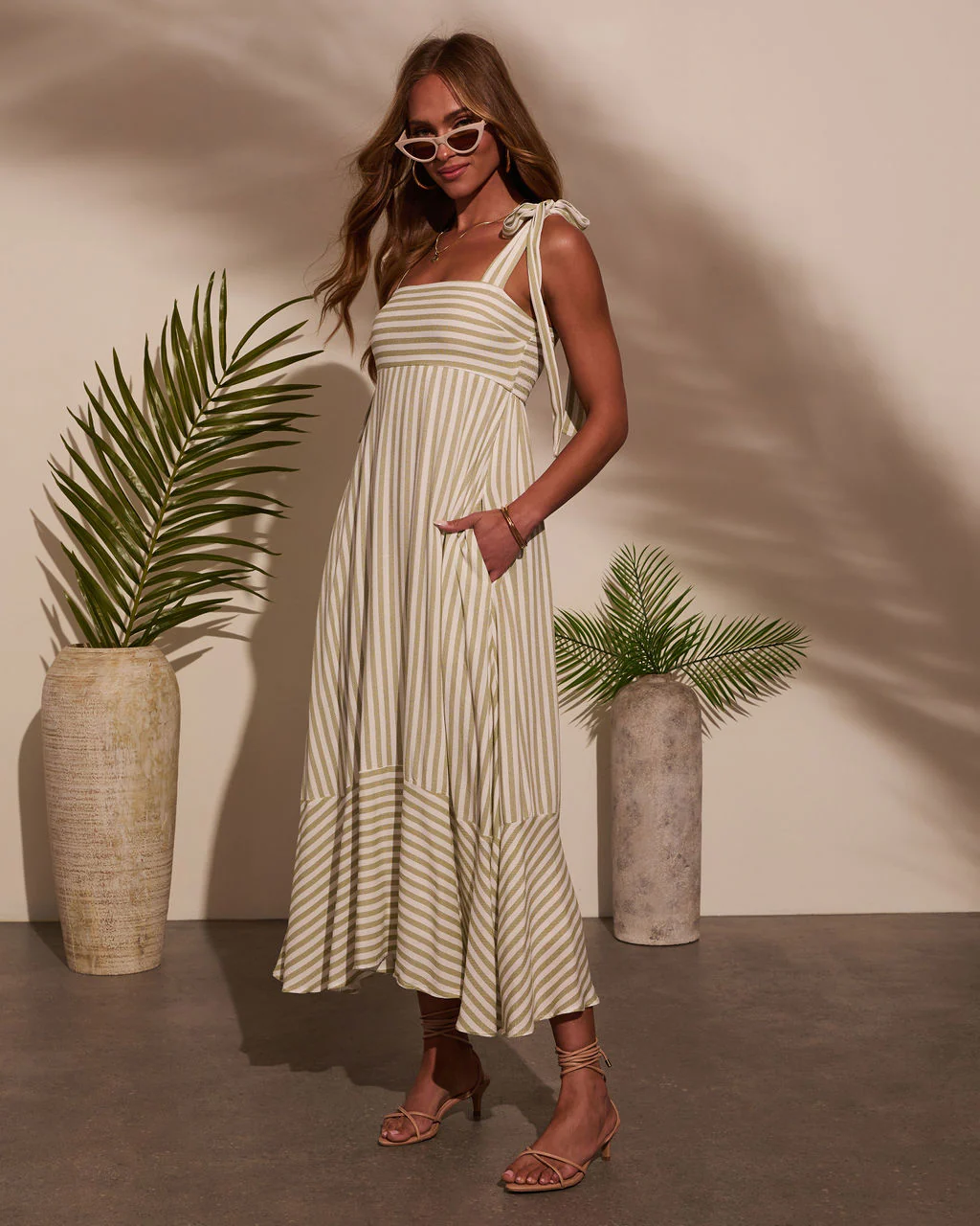 Colene Striped Maxi Dress - Image 9