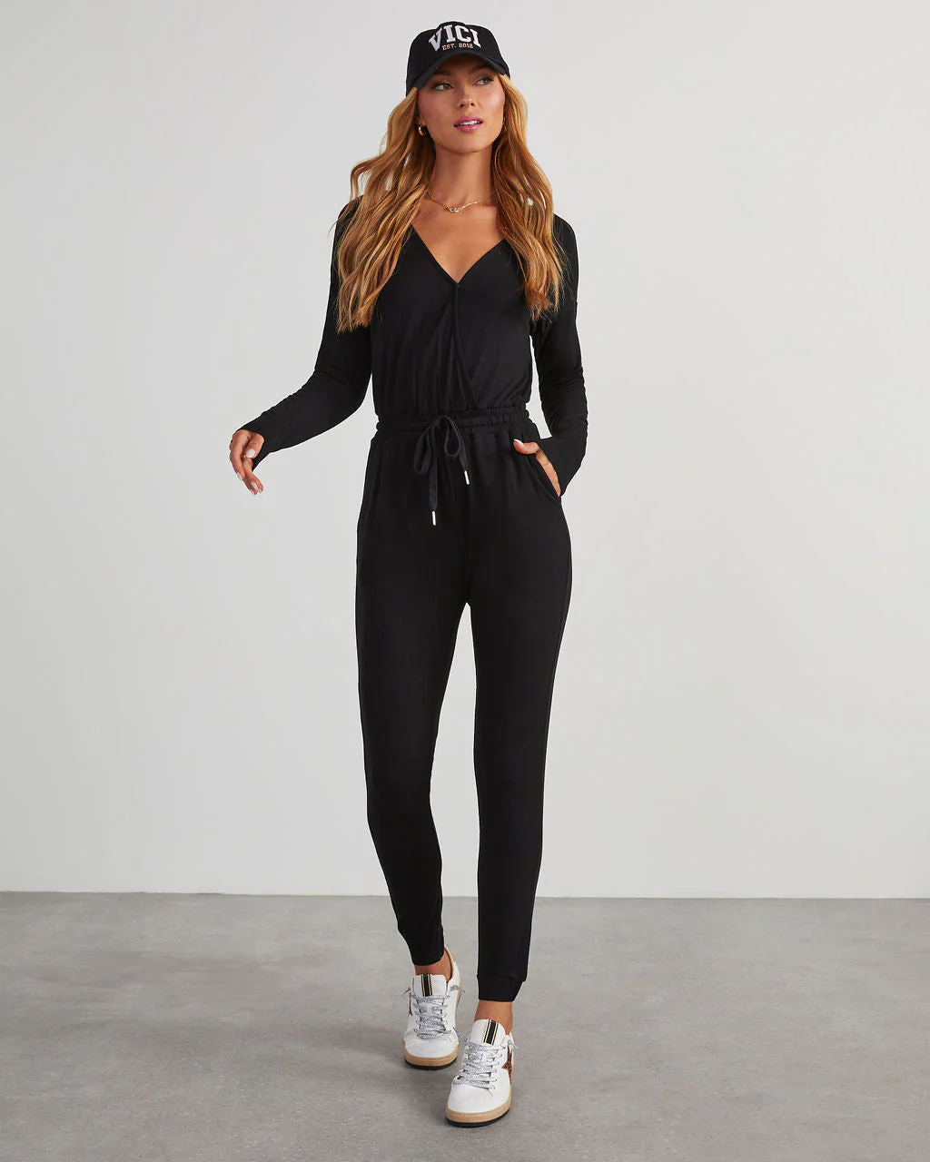 Colette Pocketed Drawstring Jumpsuit - Image 3