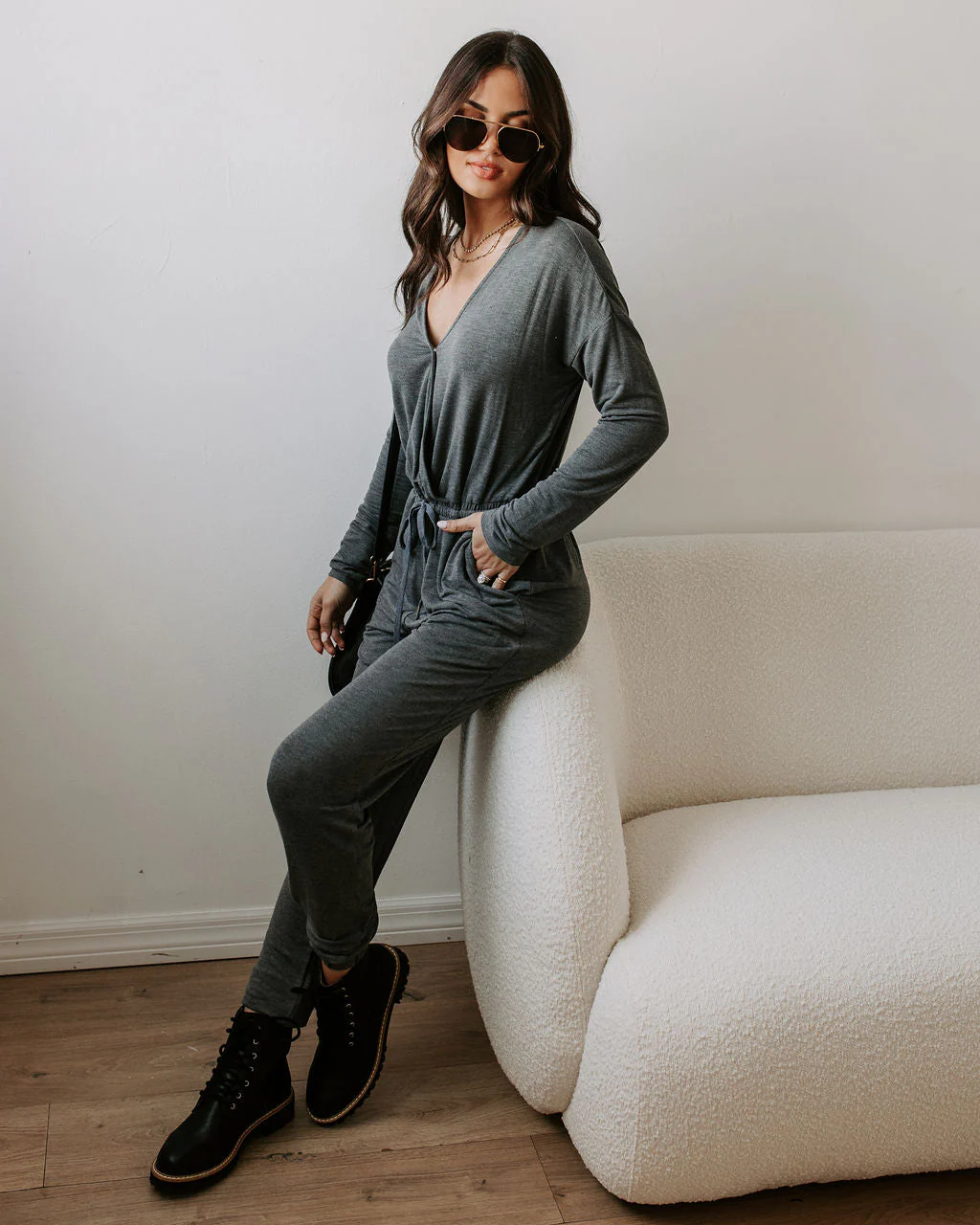 Colette Pocketed Drawstring Jumpsuit - Image 7