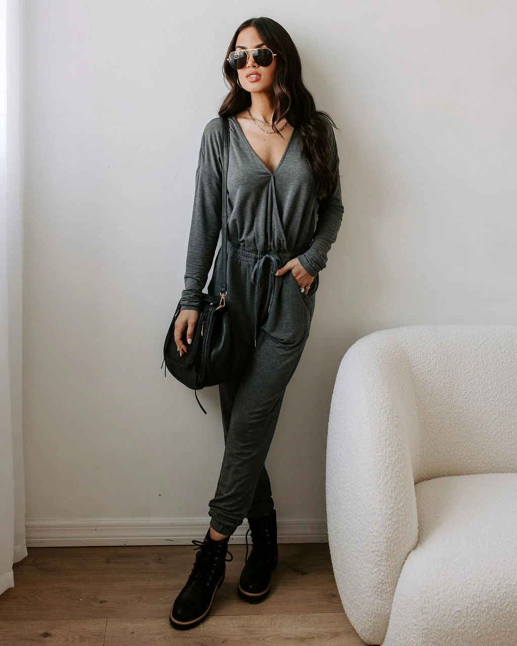 Colette Pocketed Drawstring Jumpsuit - Image 9