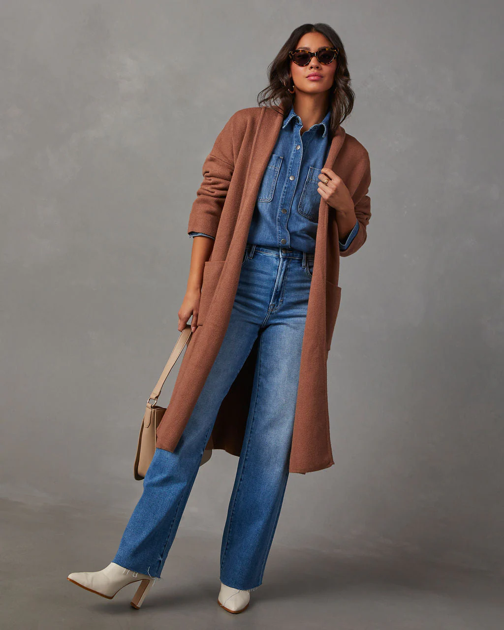 Coletti Longline Open Front Duster - Image 7