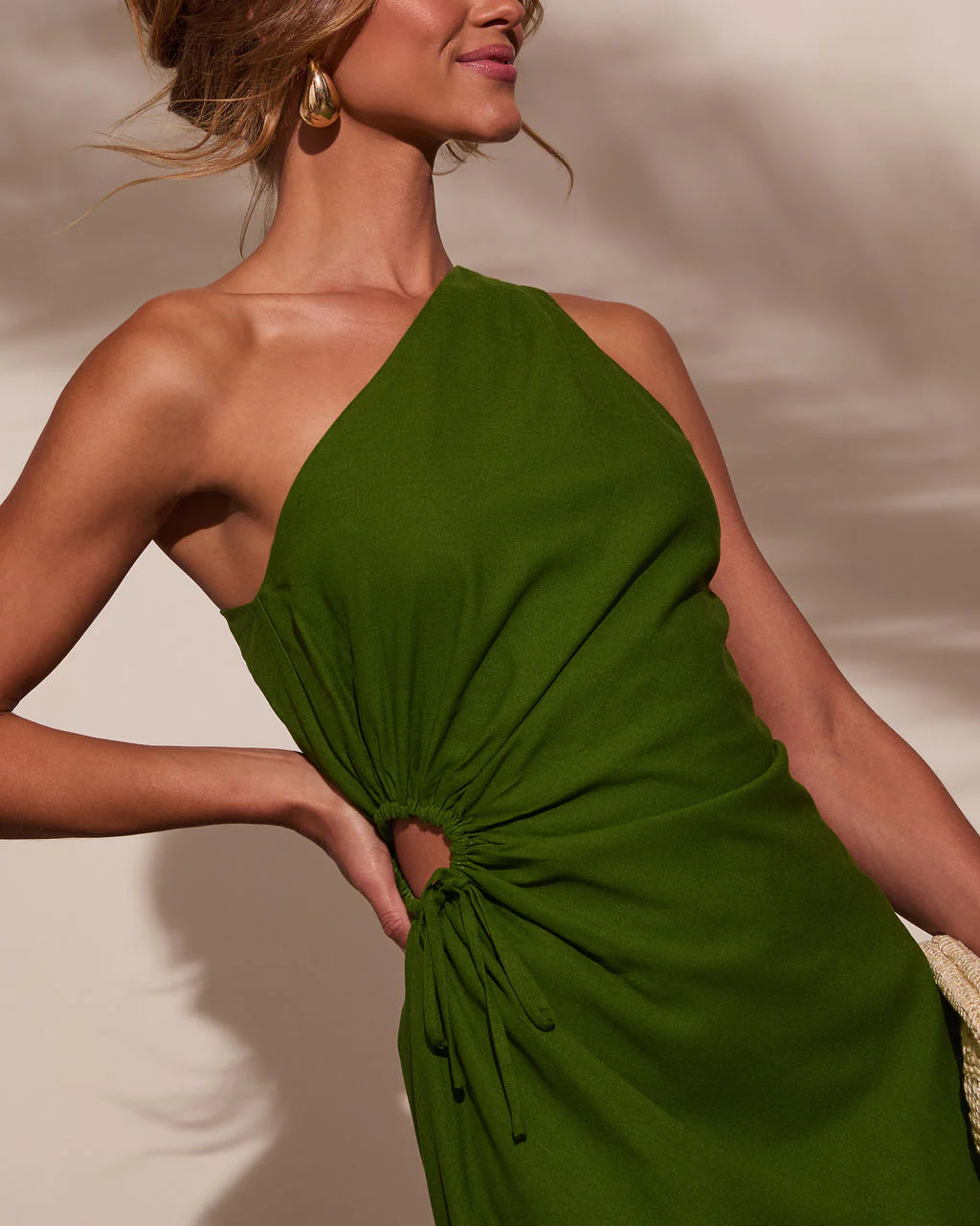 Collins Ruched One Shoulder Mini Dress - Image 2