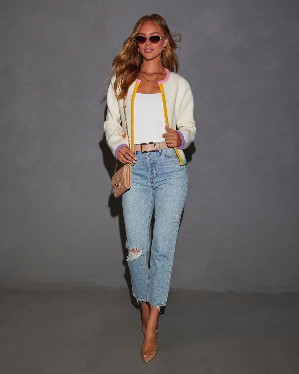 Country Club Colorblock Cardigan - Image 3