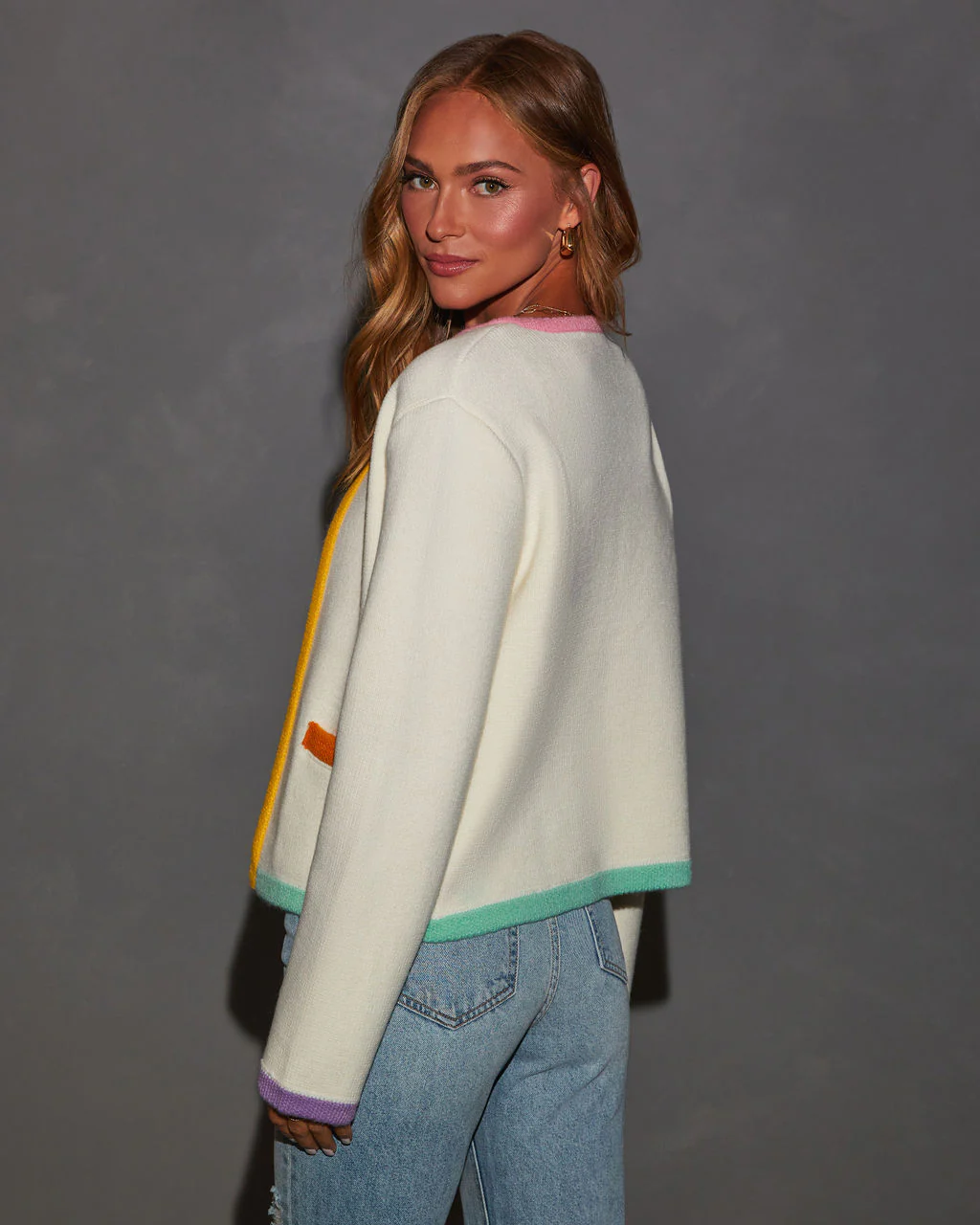 Country Club Colorblock Cardigan - Image 4