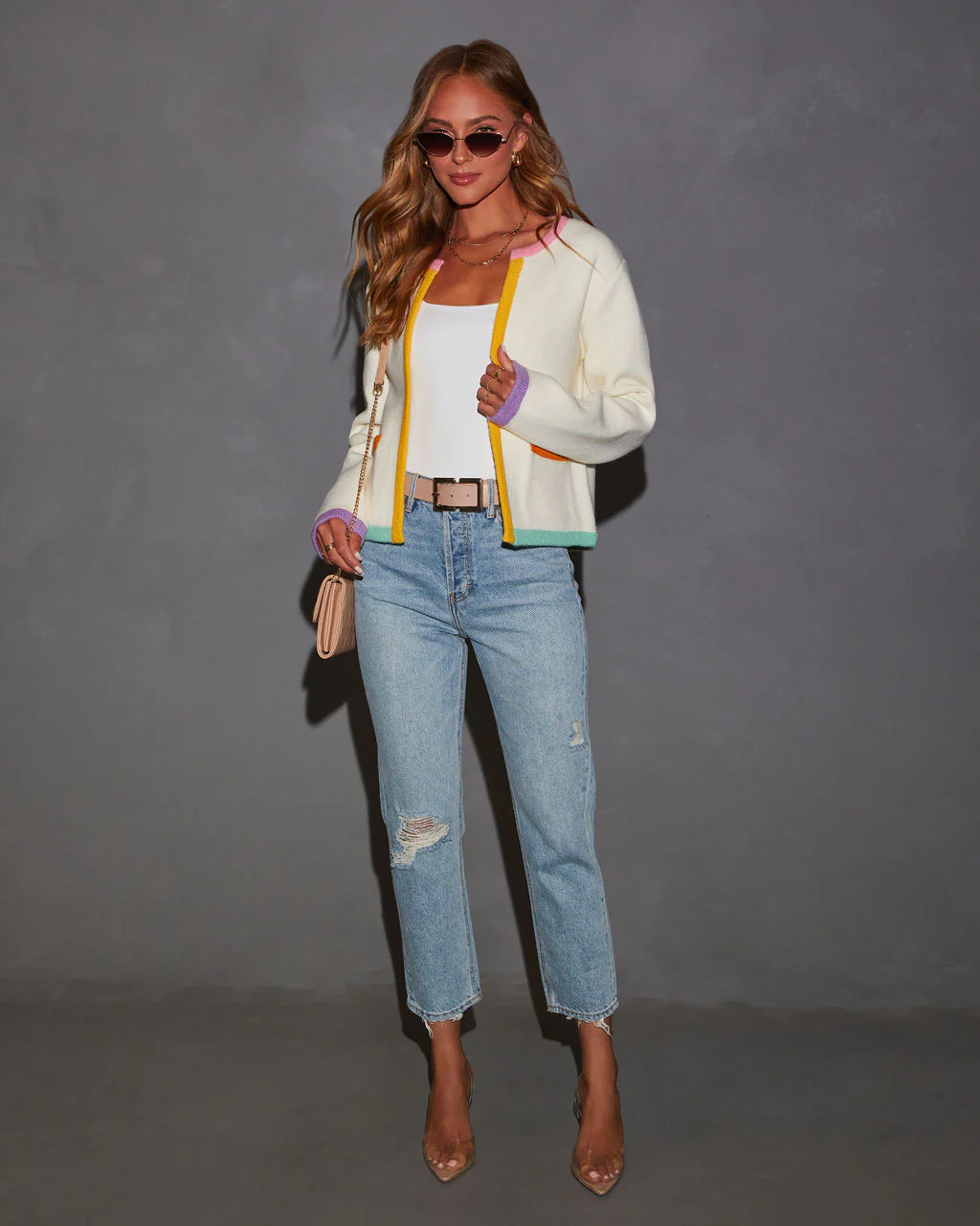 Country Club Colorblock Cardigan - Image 6