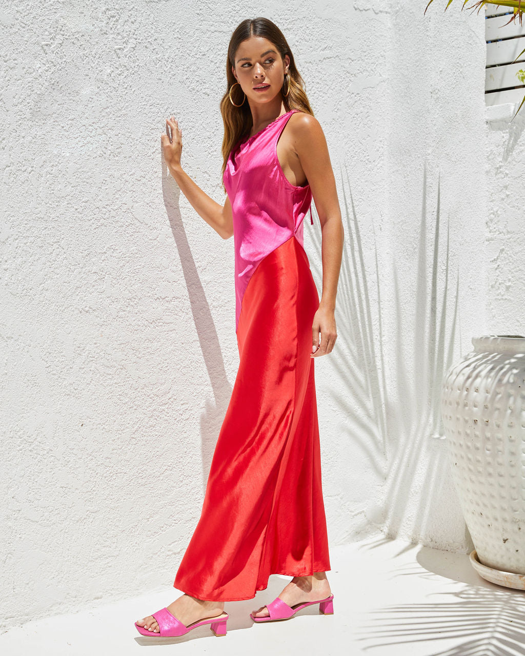Colors Of Romance Colorblock Maxi Dress - Image 4
