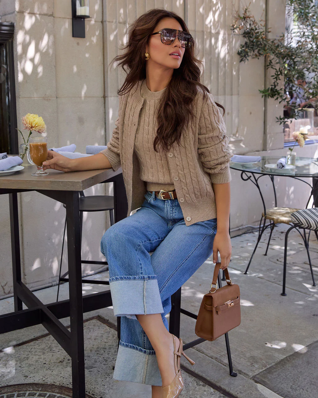 Come Find Me Cable Knit Cardigan - Image 3