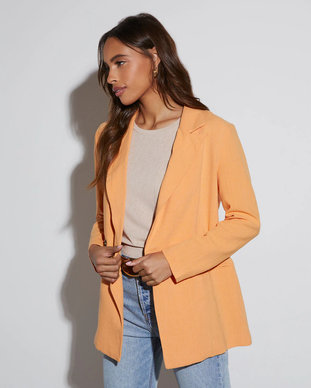 Confidence Double Breasted Linen Blazer - Image 14