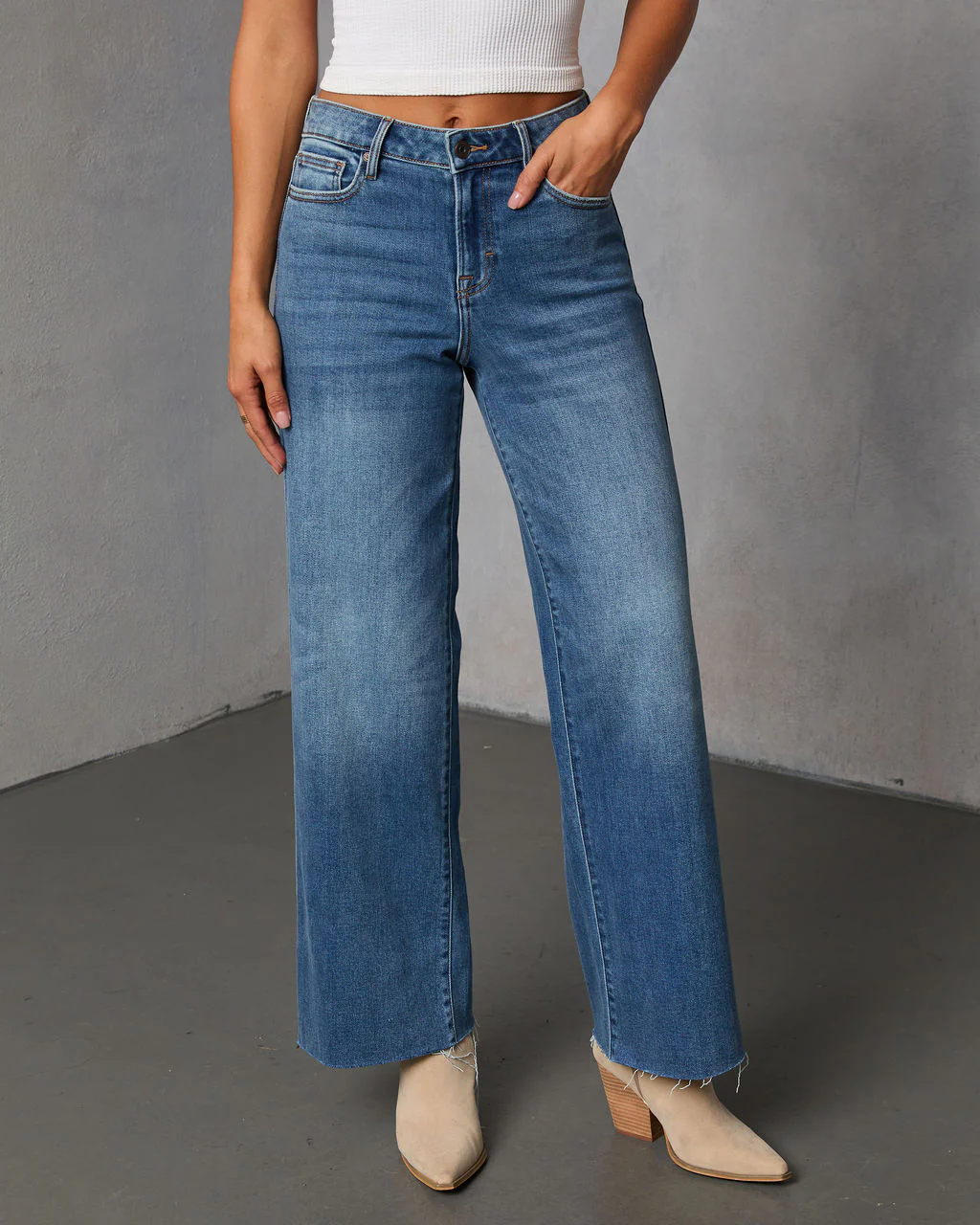 Connie Super Stretch High Rise Frayed Hem Jeans - Image 5