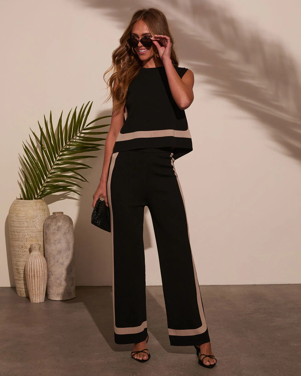 Cool Again Contrast Trim Pants - Image 5