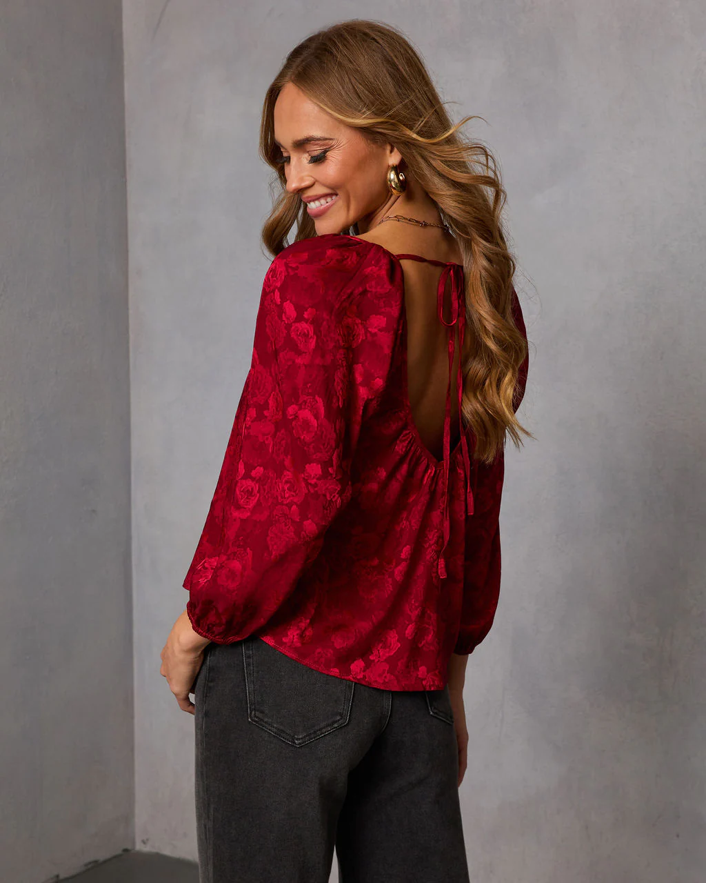 Cool Bloom Floral Jacquard Blouse - Image 4